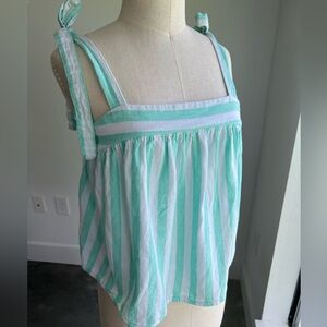Stoney Clover x Target - Striped Green and White Top